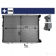 Радиатор охлаждения двигателя MAHLE ORIGINAL CR 152 000S NF3 GC 1437587801 - Изображение 7
