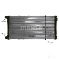 Радиатор охлаждения двигателя MAHLE ORIGINAL CR 1109 000S 1437587793 SSMJ MDI - Изображение 8