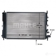 Радиатор охлаждения двигателя MAHLE ORIGINAL CR 1142 000S 1437587902 Y96YH 5O - Изображение 9