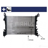 Радиатор охлаждения двигателя MAHLE ORIGINAL YSPR N7O 1437587905 CR 1182 000S - Изображение 10