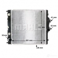 Радиатор охлаждения двигателя MAHLE ORIGINAL CR 203 000S 1437635980 B0E PXKX - Изображение 9