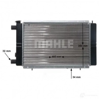 Радиатор охлаждения двигателя MAHLE ORIGINAL CR 143 000S 1437587919 UQ Y9N1L - Изображение 7