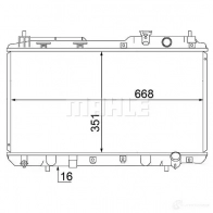 Радиатор охлаждения двигателя MAHLE ORIGINAL D1 CGG 1437584576 CR 1457 000S