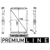 Радиатор охлаждения двигателя MAHLE ORIGINAL 1437581765 02JX Q CR 819 000P - Изображение 2