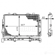 Радиатор охлаждения двигателя MAHLE ORIGINAL cr247000p MN2 L5TN 1437573969 - Изображение 4