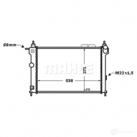 Радиатор охлаждения двигателя MAHLE ORIGINAL CR 1493 000S 1437588115 3C39 WC9 - Изображение 6