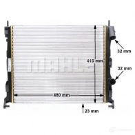 Радиатор охлаждения двигателя MAHLE ORIGINAL 1437588121 GKJ225 B CR 20 000S - Изображение 6