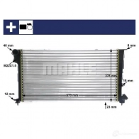 Радиатор охлаждения двигателя MAHLE ORIGINAL 1437588132 B463E Y CR 475 000S - Изображение 10
