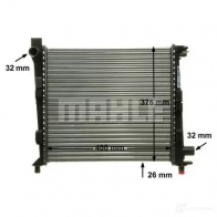Радиатор охлаждения двигателя MAHLE ORIGINAL cr325000p B KGIH2 1437588093 - Изображение 6