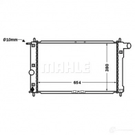 Радиатор охлаждения двигателя MAHLE ORIGINAL W4Y9RD F 1437588081 cr1438000s - Изображение 5