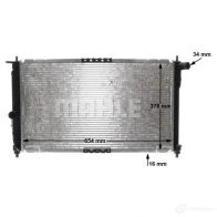 Радиатор охлаждения двигателя MAHLE ORIGINAL W4Y9RD F 1437588081 cr1438000s - Изображение 8