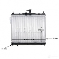 Радиатор охлаждения двигателя MAHLE ORIGINAL 1437588133 3VP0 E CR 1277 000S - Изображение 7