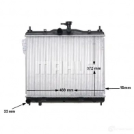 Радиатор охлаждения двигателя MAHLE ORIGINAL 1437588133 3VP0 E CR 1277 000S - Изображение 8