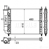 Радиатор охлаждения двигателя MAHLE ORIGINAL CR 838 000S 1437588094 NVD KVY - Изображение 6