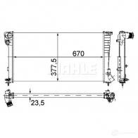 Радиатор охлаждения двигателя MAHLE ORIGINAL O0G RH CR 433 000P 1437588096 - Изображение 4