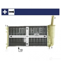 Радиатор охлаждения двигателя MAHLE ORIGINAL 1437588063 PM 2X8V CR 1994 000S - Изображение 5