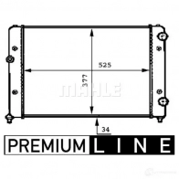 Радиатор охлаждения двигателя MAHLE ORIGINAL CR 507 000P 1437587830 8G9P 8S - Изображение 2