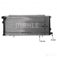 Радиатор охлаждения двигателя MAHLE ORIGINAL 47 UGK9 1437636713 CR 425 000S - Изображение 9