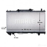 Радиатор охлаждения двигателя MAHLE ORIGINAL 1B5 UE9M CR 543 000S 1437573566 - Изображение 8