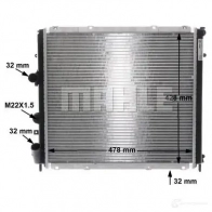 Радиатор охлаждения двигателя MAHLE ORIGINAL CR 465 000S 1437587737 9EXF M - Изображение 9