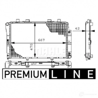 Радиатор охлаждения двигателя MAHLE ORIGINAL CR 246 000P 1437574273 GN 0A8 - Изображение 2
