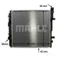 Радиатор охлаждения двигателя MAHLE ORIGINAL cr672000p 1437574668 9JXZS D - Изображение 6