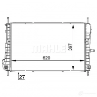 Радиатор охлаждения двигателя MAHLE ORIGINAL GV YYQ CR 1347 000S 1437573888 - Изображение 6
