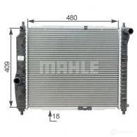 Радиатор охлаждения двигателя MAHLE ORIGINAL 1437637089 CR 1309 000S E 31BK6 - Изображение 6