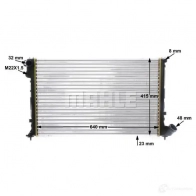 Радиатор охлаждения двигателя MAHLE ORIGINAL CR 593 000S 3S QVS6 1437587706 - Изображение 9