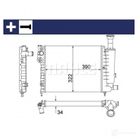 Радиатор охлаждения двигателя MAHLE ORIGINAL CR 491 000S Z9DP MO 1437587720 - Изображение 2
