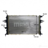 Радиатор охлаждения двигателя MAHLE ORIGINAL CR 321 000S E3 9HG 1437584865 - Изображение 8