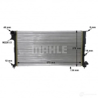 Радиатор охлаждения двигателя MAHLE ORIGINAL 1Q3 WS CR 471 000S 1437584870 - Изображение 9