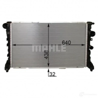 Радиатор охлаждения двигателя MAHLE ORIGINAL CR 1772 000P PBJR 73 1437581440 - Изображение 2