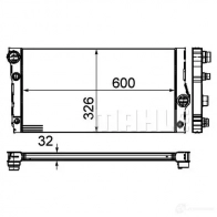 Радиатор охлаждения двигателя MAHLE ORIGINAL CR 1148 000P M6 6MG5P 1437580941 - Изображение 5