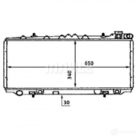 Радиатор охлаждения двигателя MAHLE ORIGINAL 1437584878 CR 436 000S 4BH6KD P - Изображение 1