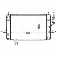 Радиатор охлаждения двигателя MAHLE ORIGINAL 1437584884 ED5 PIC4 CR 376 000S - Изображение 1