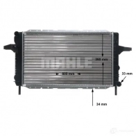 Радиатор охлаждения двигателя MAHLE ORIGINAL 1437584884 ED5 PIC4 CR 376 000S - Изображение 8