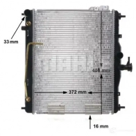 Радиатор охлаждения двигателя MAHLE ORIGINAL NIQA C5 CR 1278 000S 1437584893 - Изображение 8