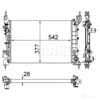Радиатор охлаждения двигателя MAHLE ORIGINAL EK8VK R 1437584808 CR 1193 000P - Изображение 4