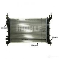 Радиатор охлаждения двигателя MAHLE ORIGINAL EK8VK R 1437584808 CR 1193 000P - Изображение 7