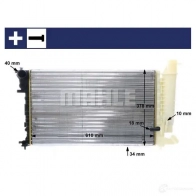 Радиатор охлаждения двигателя MAHLE ORIGINAL 1437584797 CR 172 000S IK3 YJ - Изображение 3