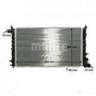 Радиатор охлаждения двигателя MAHLE ORIGINAL CR 430 000P 1437584522 JLBW 03 - Изображение 7