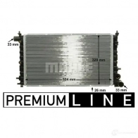 Радиатор охлаждения двигателя MAHLE ORIGINAL CR 430 000P 1437584522 JLBW 03 - Изображение 8
