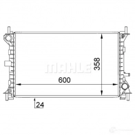 Радиатор охлаждения двигателя MAHLE ORIGINAL CR 628 000S 65 BVNHR 1437584552 - Изображение 8