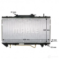 Радиатор охлаждения двигателя MAHLE ORIGINAL WLV 94 1437584547 CR 746 000S - Изображение 9