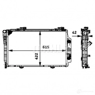 Радиатор охлаждения двигателя MAHLE ORIGINAL CR 485 000P 0 221X 1437574851 - Изображение 7