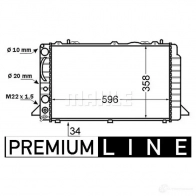 Радиатор охлаждения двигателя MAHLE ORIGINAL CR 396 000P 1 S86PD 1437574829 - Изображение 2