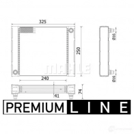 Радиатор охлаждения двигателя MAHLE ORIGINAL QZ1U E 1437581287 CR 940 000P - Изображение 2