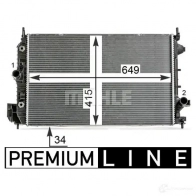 Радиатор охлаждения двигателя MAHLE ORIGINAL 1437574834 P3 EWWNH CR 9 000P - Изображение 5