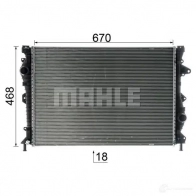 Радиатор охлаждения двигателя MAHLE ORIGINAL 1437584258 RPW GDF CR 953 000P - Изображение 5